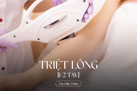 Triệt lông 1/2 tay